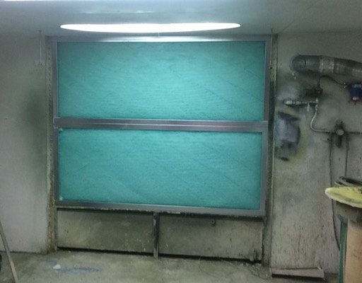 Upgrade Water Wash booth to dry filtration